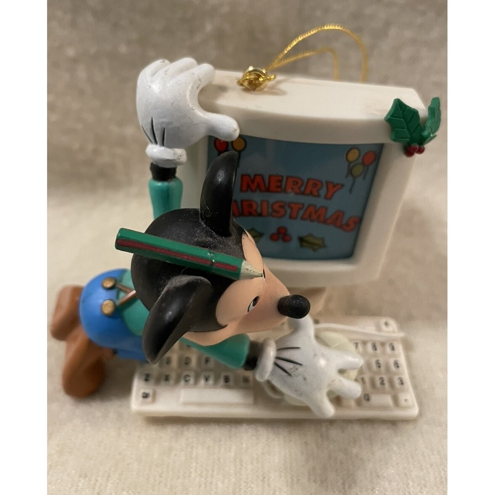 Mickey Mouse Computer Tree-Rific Treasures ENESCO Christmas Ornament Vintage